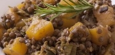 Lentilles aux poireaux